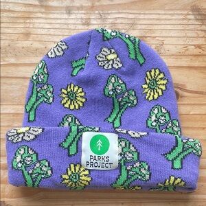 Parks Project Purple Floral Beanie